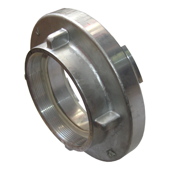 Festkupplung Größe A-DS = 110 mm 4'' IG, aus Leichtmetall, mit Dichtring aus Nitril-Kautschuk