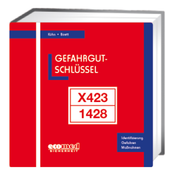 Gefahrgut-Schlüssel (Kühn/Birett), Verlag HÜTHIG/JEHLE/REHM im handlichen Loseblatt-Ringbuch mit strapazierfähigem