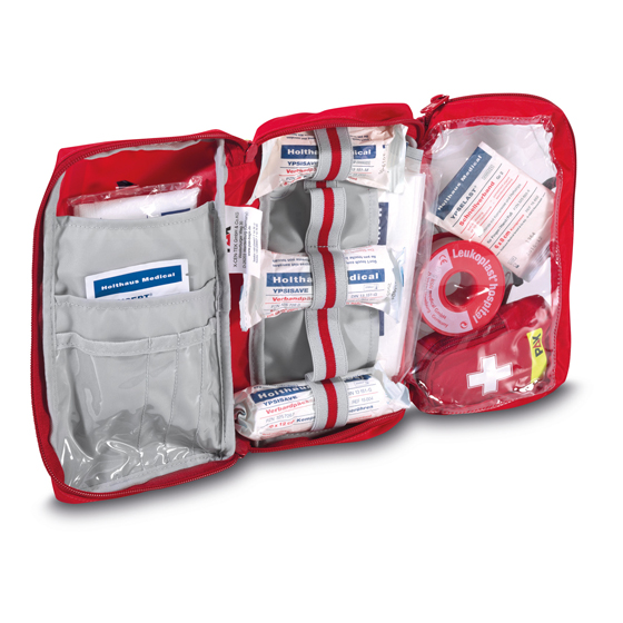 Erste-Hilfe-Tasche PAX M, aus PAX-Light, rot, mitseparater Tablettentasche