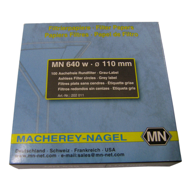 Filterpapier für Wischtest, Ø 110 mm, Packung mit100 Stück