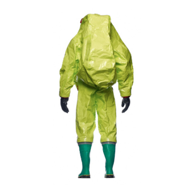 Chemikalien-Schutzanzug DUPONT Tychem TK, DIN EN 943-2, Kat. III Typ 1a-ET, Ausführung mit Stiefeln und Handschuhen, PSA III