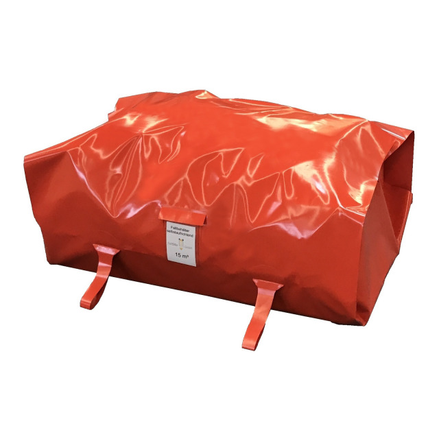 Waldbrandbehälter FALTSILO 15000 l, offen, neigbar, selbstaufrichtend, aus PVC, mit Packtasche und Reparatursatz, ohne Armaturen