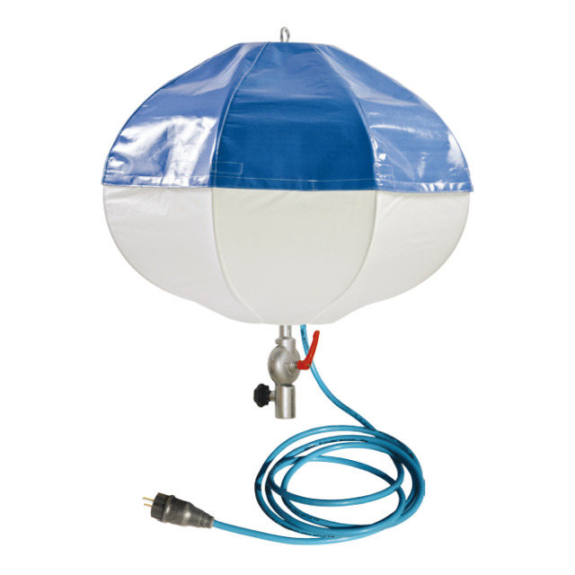 Beleuchtungsballon POWERMOON LED-MASTER 700, 24 V/700 W, mit Kugelkopf-Adapter, Powermoon-Adapter, Transportkoffer aus PVC