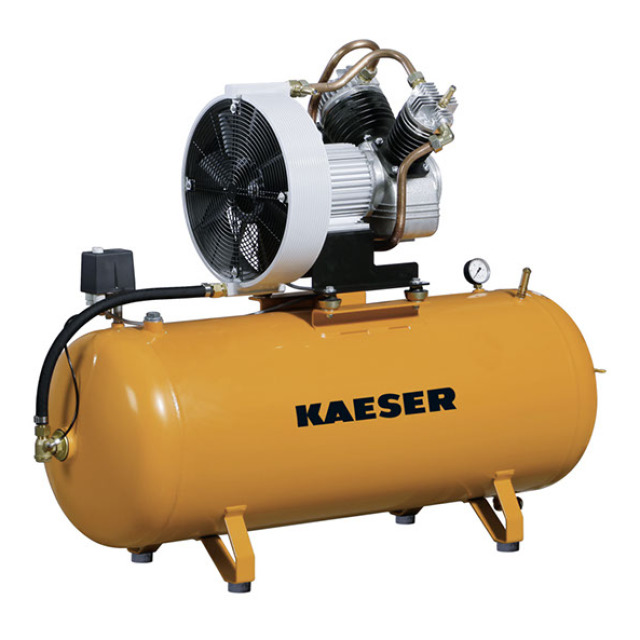 Kompressor KAESER EPC 230-2-100 Motor 400 V/1,7 kW, Druckbehältervolumen 90 l, 2 Zylinder, Höchstdruck 15 bar