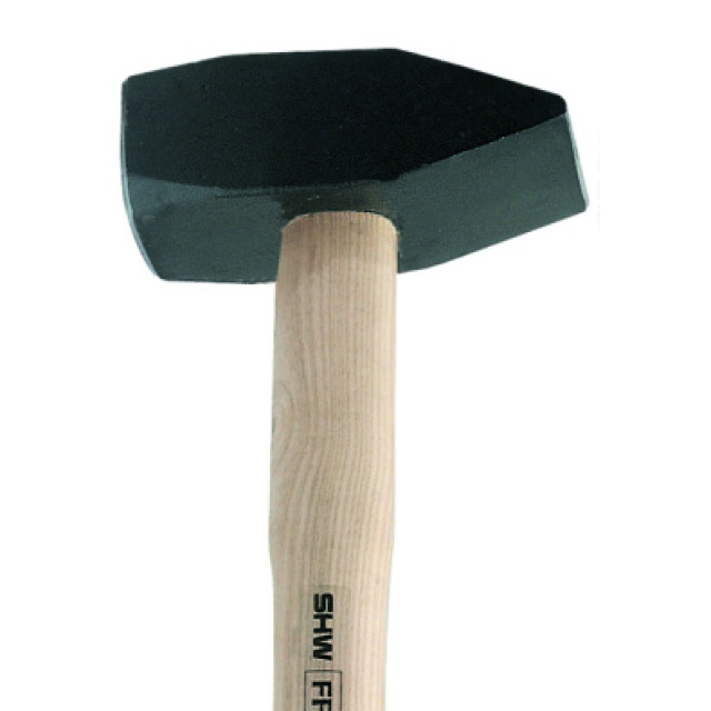 Vorschlaghammer 5 kg SHW PREMIUM, mit Stiel aus Eschenholz, Länge 800 mm