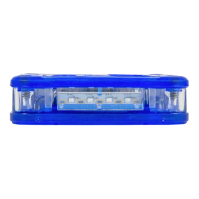 Blitzleuchte HORIZONT StreetFlash LED, blau, 6er S et mit LiPo Akku, Tragehalterung, Ladeadapter 12/2 4 V und 230 V