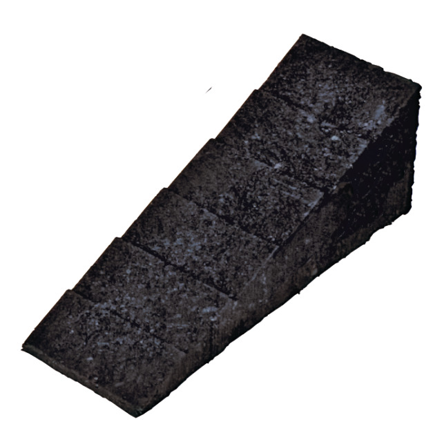 Abstützsystem WEBER Stab-Fix Keil 75, aus recyceltem Kunststoff (PE), Farbe schwarz