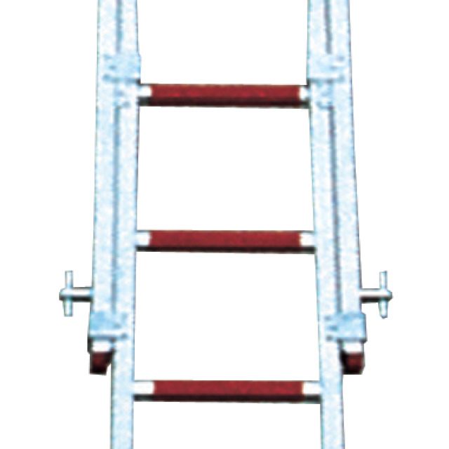 Steckleiter-Oberteil DIN EN 1147-LM, MUNK RETTUNGSTECHNIK. Sprossenschutz Farbe rot, Leichtmetall, gebördelt, Länge 2,70 m, 15 Jahre Garantie