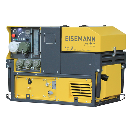 Stromerzeuger EISEMANN BSKA 17 E RSS cube PMG EFI IT/TN, DIN 14685-1, DIN/TS 14684, DSB 3.0, Einspeisesteckdose, LED-Beleuchtung, Elektrostarter, Batterie