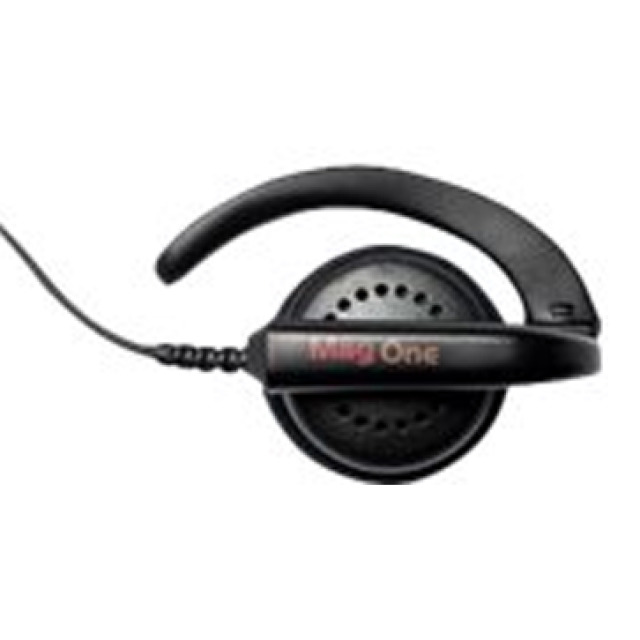 Hör-Sprechgarnitur für MOTOROLA MTP830/850, einseitiger Kopfhörer mit Nackenbügel, Schwanenhalsmikrofon, PTT-Taste in der Zuleitung