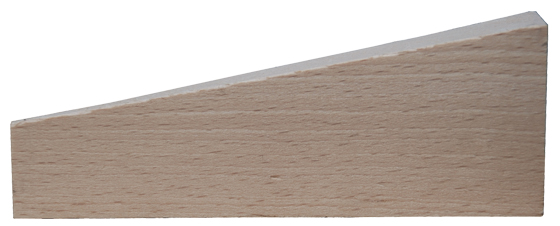Holzkeil 3D, Steigung von 1-25 mm bzw. 20-40 mm