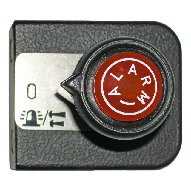 Alarm-Zug-Drehschalter HELLA mit Kontrollleuchte und eingebauter Glühlampe. 3 Schaltstellungen