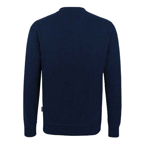 Sweatshirt BÜTTNER Brandenburg mit Stick, 50% Baumwolle/50% Polyester, Polokragen, dunkelblau, nachEmpfehlung LFV