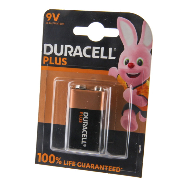 Batterie E-Block DURACELL Plus Power, Alkaline, 9V, 6LR61
