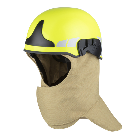 Hals-, Nacken- und Gesichtsschutz Hollandtuch SCHUBERTH HTH3 für Feuerwehrhelm F300, aus PBI, beige