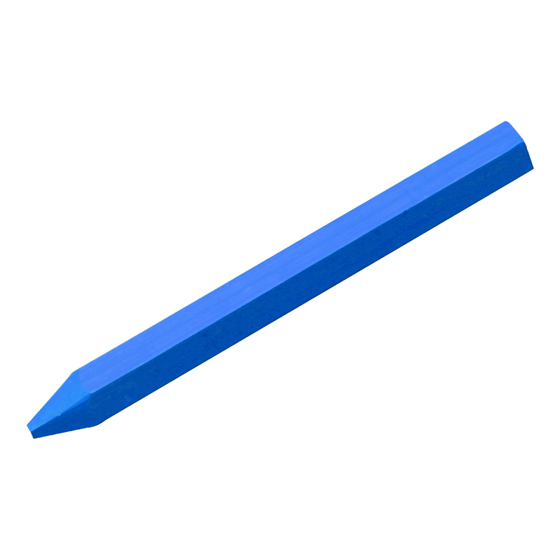 Signierkreide blau, Länge 110 mm, auch auf nassemUntergrund schreibend. Passend für Kreidefallstift
