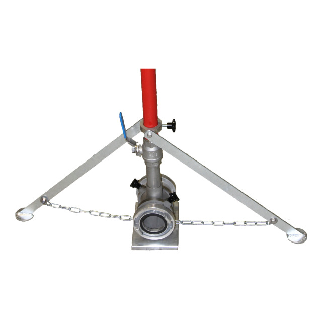 Kreisregner B ICONOS, Ein-/Ausgang Storz B, Wurfweite bis 24 m, Wasserverbrauch bis 125 l/min, je 1Düse 8, 9 und 10 mm, Werkzeug zum Düsenwechsel