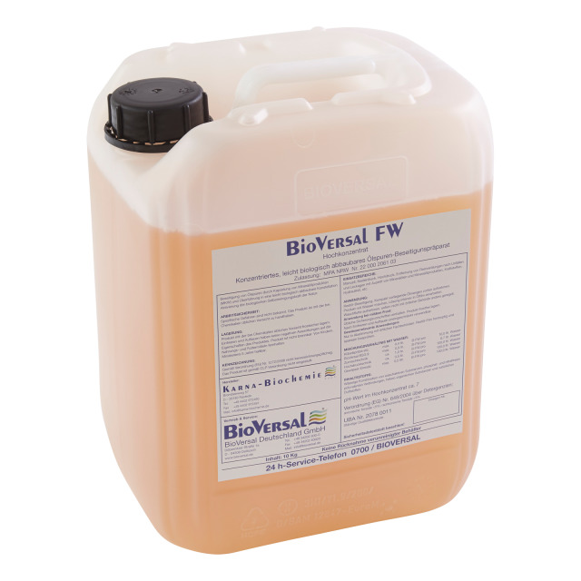 BioVersal FW, 10 l-Kanister Flüssiges Entölungsmittel, pH-neutral, sehr leicht biologisch abbaubar,dermatologisch