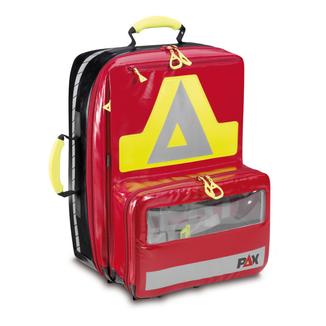 Notfallrucksack PAX Wasserkuppe L-AED, aus PAX-Tec, rot