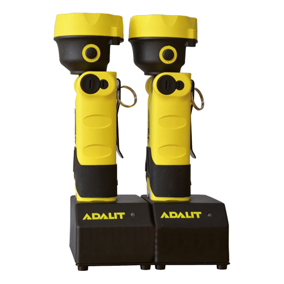 Ladegerät 230 V für 2 Handlampen ADALIT L-2000 oder L-3000, mit Überladungsschutz