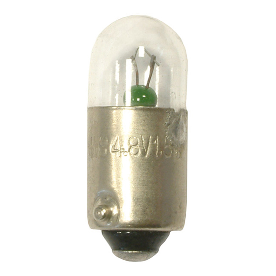 Nebenlichtlampe 4,8 V/1,5 W für Handscheinwerfer CEAG SEB 8, SEB 9