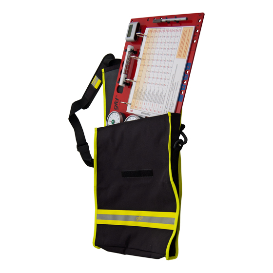 Aufbewahrungstasche für Atemschutzüberwachungstafel gfd, Hochwertiges 1000D Codura PU WR.FR, Farbe schwarz mit