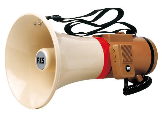 Schultermegaphon SM-025 S, Leistung 25 W, eingebautes Sirenensignal
