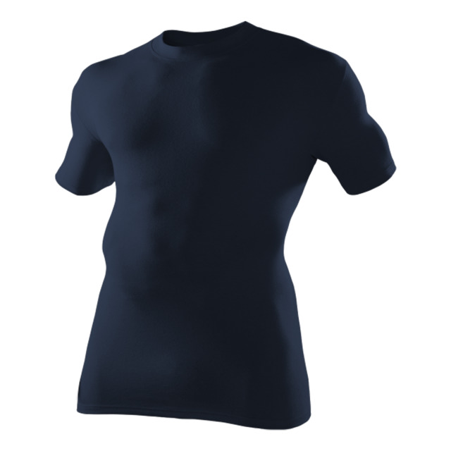 Funktions-T-Shirt COMAZO mit Rundhals, 1/2 Arm, 60% Baumwolle/40% Polyamid, marine