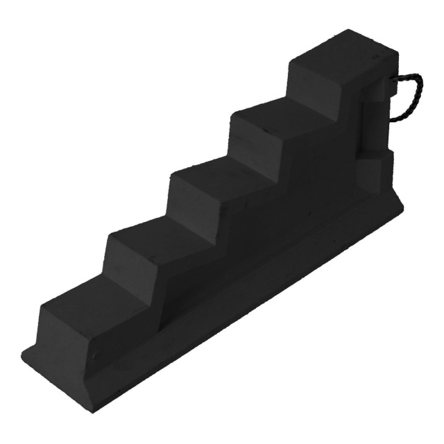 Abstützsystem WEBER Stab-Fix Treppe, aus recyceltem Kunststoff (PE), Farbe schwarz
