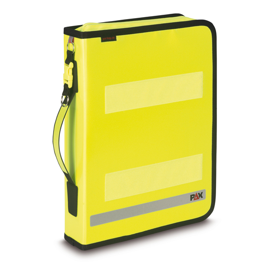 Fahrtenbuch-Multiorganizer PAX, aus PAX-Plan, Dokumentenmappe im Format DIN A4, tagesleuchtgelb