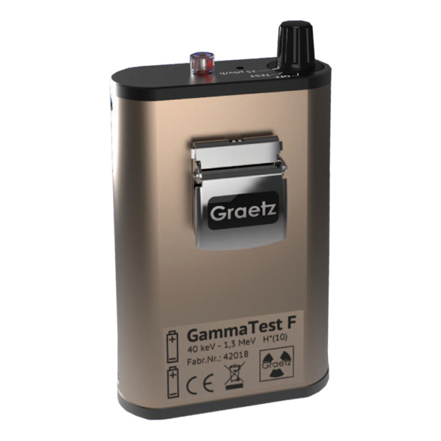 Dosisleistungswarner GRAETZ GammaTest F, DetektorGeiger-Müller-Zählrohr mit Energiefilter, Messgröße H*(10)