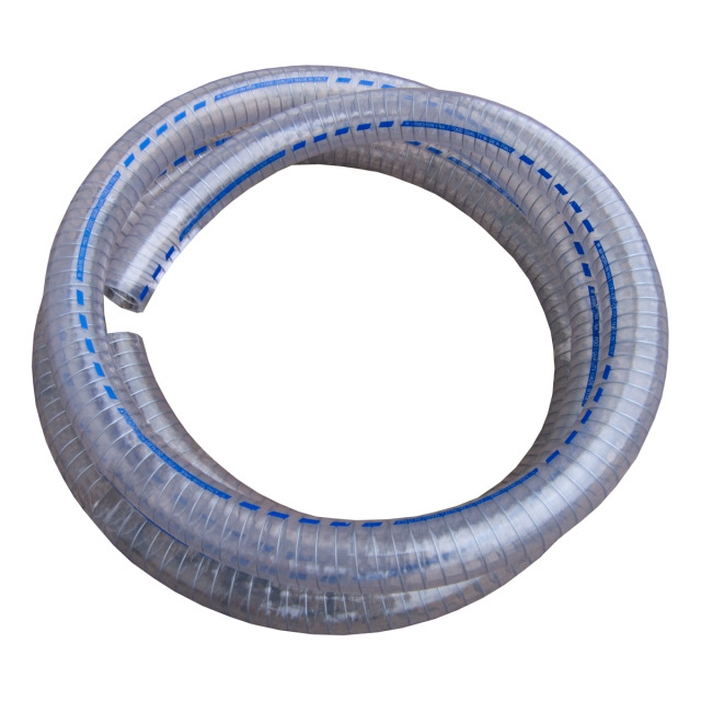 Saug- und Druckschlauch, lichte Weite 100 mm, Weich-PVC mit Stahlspirale. Preis pro Meter