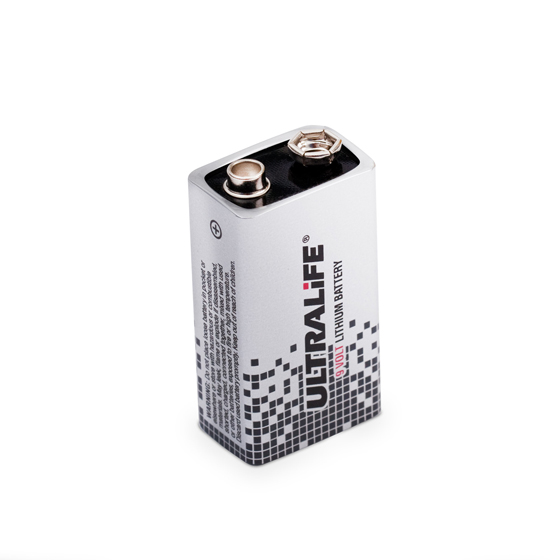 Batterie E-Block ULTRALIFE. Lithium, 9 V, 6FR61, E. Aluminiumgehäuse