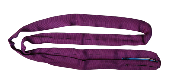 Rundschlinge DIN EN 1492-2, Nutzlänge 1 m, Tragkraft 1 (violett). Aus Polyester