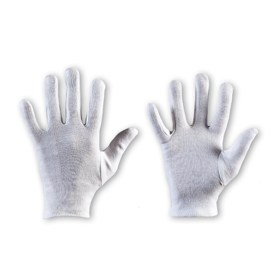 Handschuhe für Fahnenträger. Aus Trikot, weiß,Einheitsgröße