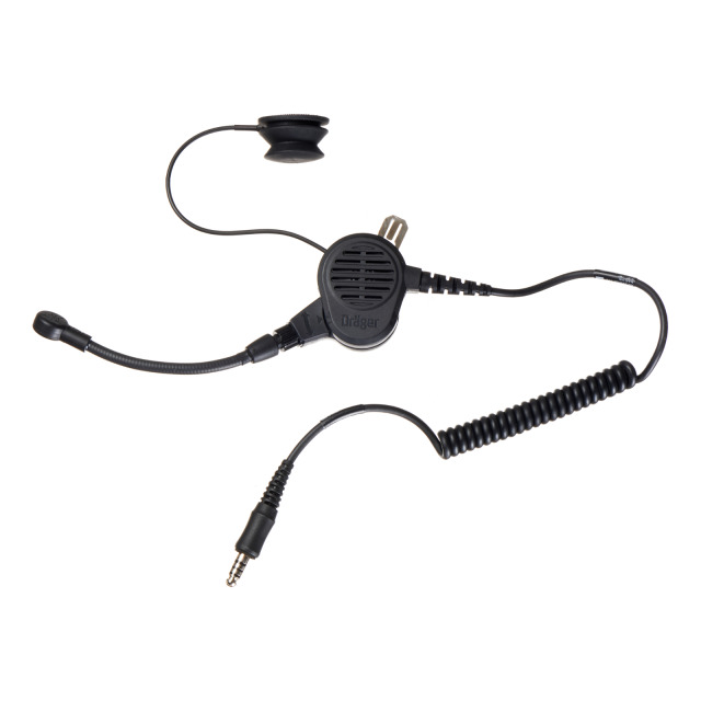 Hör-Sprechgarnitur DRÄGER HPS-COM Dual Skull Mic/Boom Mic, für Helme HPS 7000, mit Schädeldecken-/Schwanenhalsmikrofon
