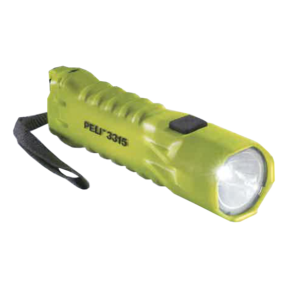 Taschenlampe PELI 3315Z0 LED, ATEX-Zulassung Zone 0, mit 3 Mignon-Batterien