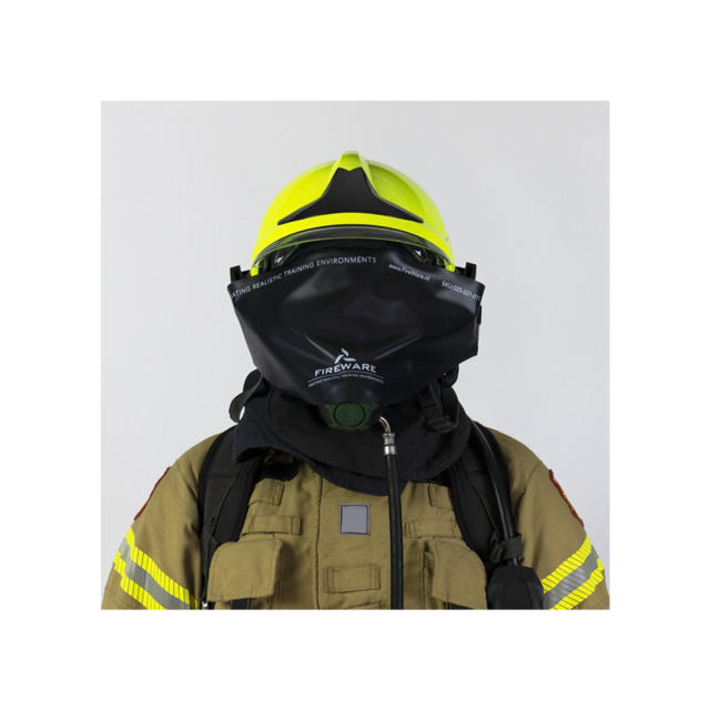 Blindmaske FIREWARE Black Smoke. Zur Simulation von dunklem Rauch. Passt bei allen Atemschutzmaskenmarken