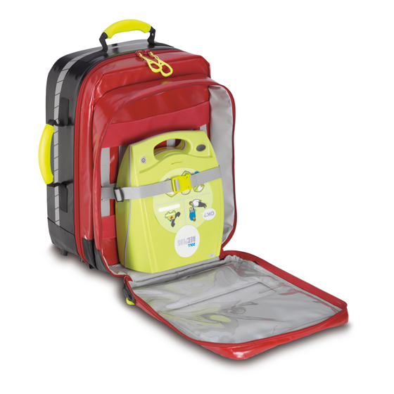 Notfallrucksack PAX Feldberg AED, aus PAX-Tec, rot, Set mit Innentaschenset 1