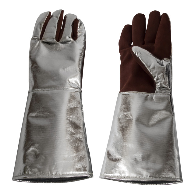 Hitzeschutzbekleidung ALWIT Typ 1, DIN EN ISO 11612, Kopfschutzhaube, 5-Finger-Handschuhe, Aufbewahrungstasche, PSA III