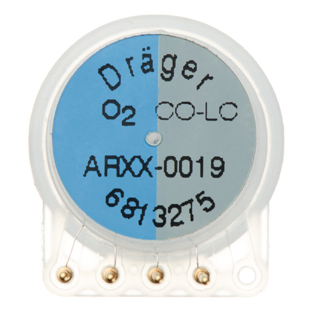 XXS CO-LC/O2-Sensor für DRÄGER X-am 5000/5600/8000, 0–2000 ppm CO/0–25Vol.-% O2, 2 Jahre GewährleistLebensdauer ca. 3 Jahre, 2 Jahre Garantie