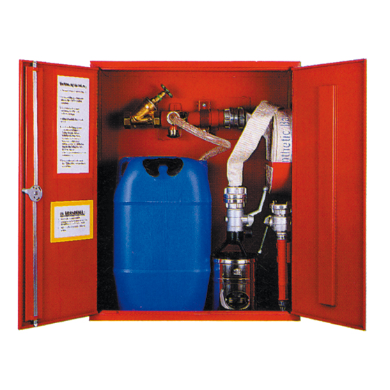 Schaum-Wasser-Hydrantenschrank SH 60, leer, Stahlblech lackiert RAL 3001