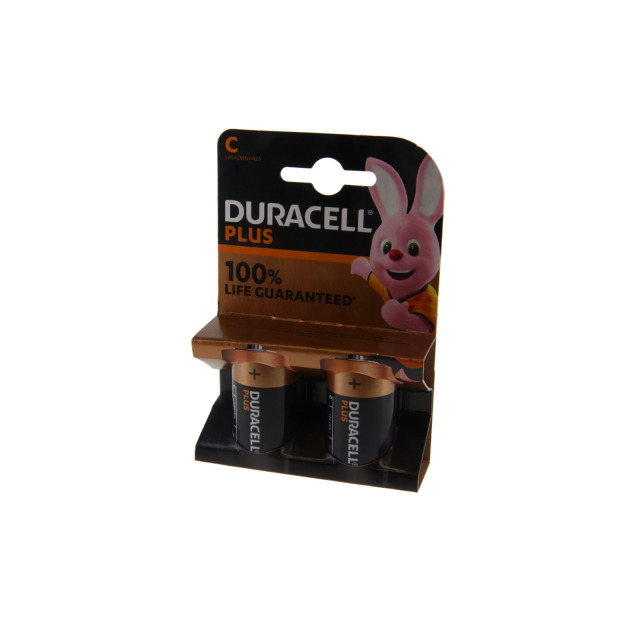 Batterie Babyzelle DURACELL Plus Power, Alkaline,1,5 V, LR14, C, Packung mit 2 Stück