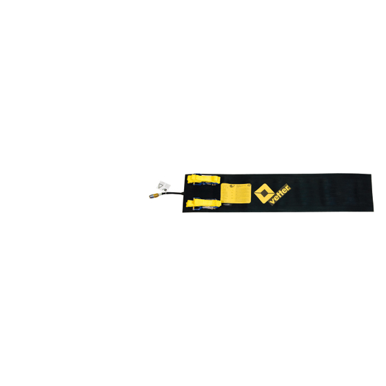 Leck-Bandage VETTER LB 5-20 für Rohr-Ø 50–200 mm,Größe 980x210 mm. Mit Schnellschlusskupplung, Gurtabstandshalter und Ratschengurten