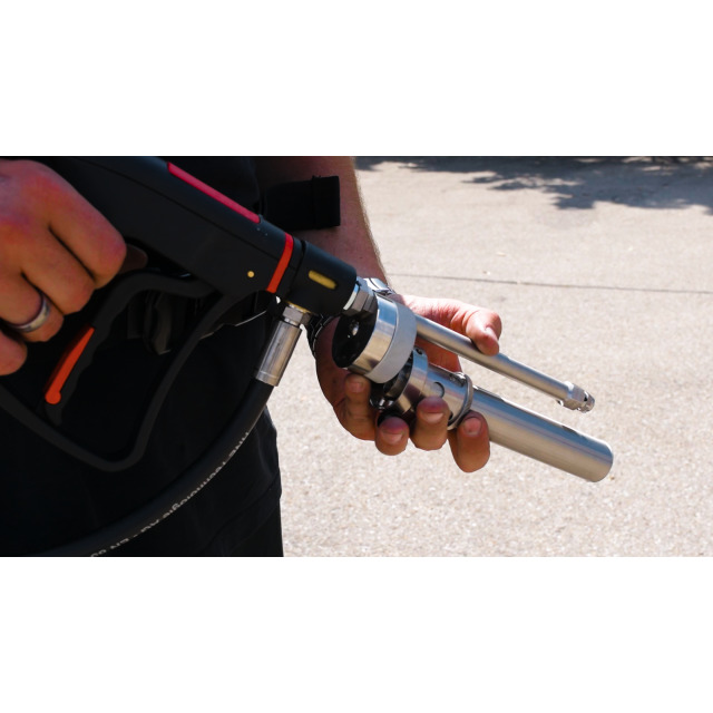 Hochleistungslöschgerät HNE HiPRESS VARIO 9 Stahl mit Rückentrage, Pistole Jet & Spray, ohne Druckluftflasche