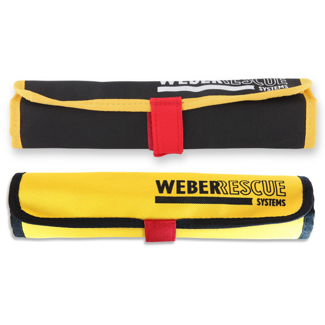 Rolltasche WEBER EXTRICATION, schwarz mit gelbem Rand