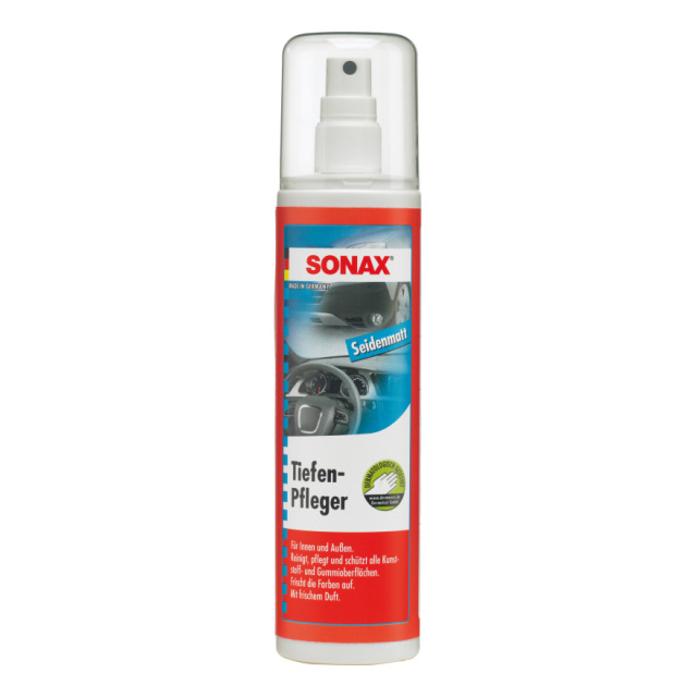 SONAX TiefenPfleger Seidenmatt, Pumpzerstäuber mit300 ml Inhalt