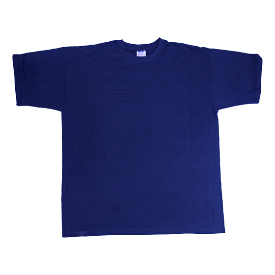 T-Shirt navyblau, 100% Baumwolle 215 g/m², formstabile Schlauchware