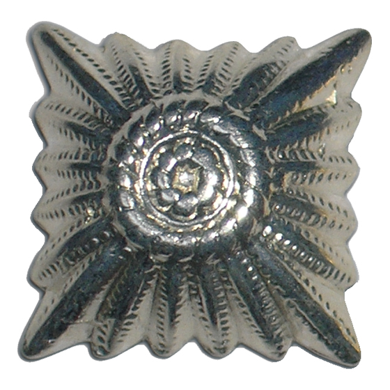 Dienstgradstern 21 mm Ø, silberfarbig, aus Aluminium, mit Splint