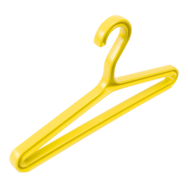 Kleiderbügel UK Super Hanger, aus hochfestem Kunststoff, gelb, Tragkraft 9 kg